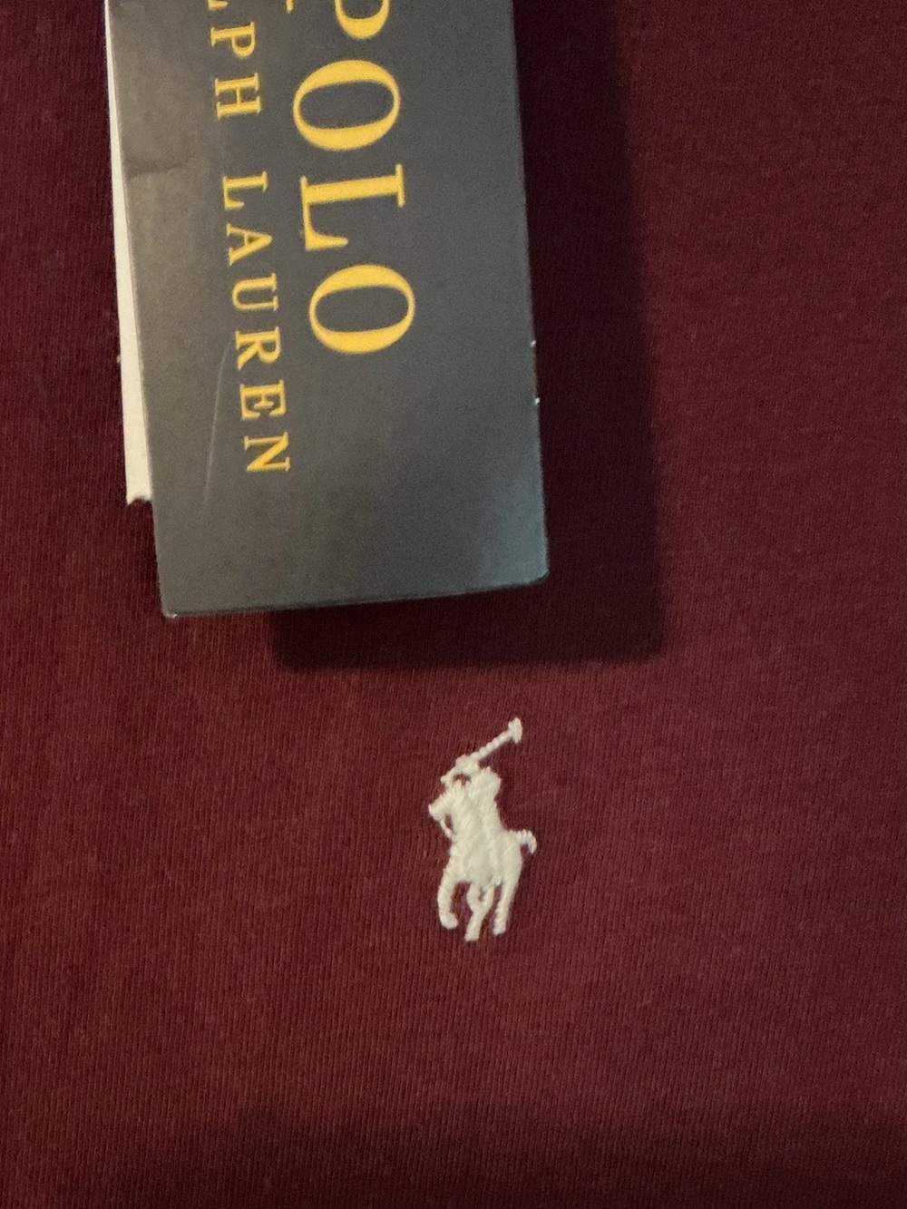 NWT Polo by Ralph Lauren Kid’s Burgundy Short Sleeve T-Shirt Size Medium (10-12) - Picture 2 of 7